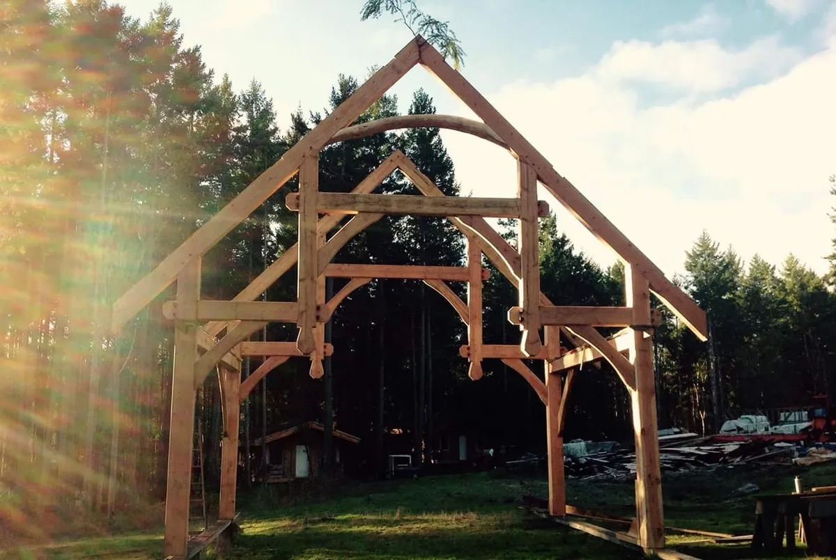 timber frame early project alaska